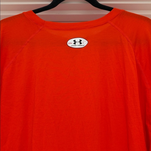 NWT [Under Armour] Orange Athletic Performance Short-Sleeve T-Shirt Men’s 3XL - Picture 7 of 10